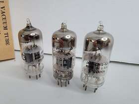 Jan-6j6 Rca Vacuum Tube Sylvania Vintage 3-pack Radio Electron Tubes