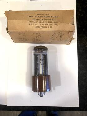 Jan-chs-5931 Rca Used 6/58 Sylvania Tube 5u4wg Compatible Tested