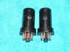 Jan-crc-6sj7 Rca 2 X Tubes Super Strong Matched Pair Mil Specs 116-b #2