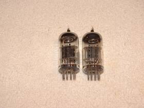 Jrc-12at7wa Rca 2 X Tubes Black Plates-o Strong Testing #17