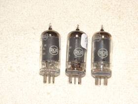 Jrc-6au6 Rca 3 X Meatball Tubes Very Strong Matched Trio Mil Specs #6