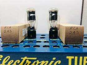 Nu-2a3 Rca Closely Matched Pair 2a3 Same Date Tested Good Tube