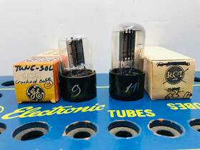 Osw3116 Rca Lot Of 2 6x5gt Ez35 And Tung-sol One Tube Cracked Base Tested Good