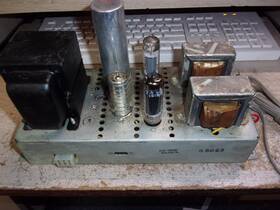 Rs199b Rca Vintage Vacuum Tube Stereo Power Amplifier 6bq5 Se