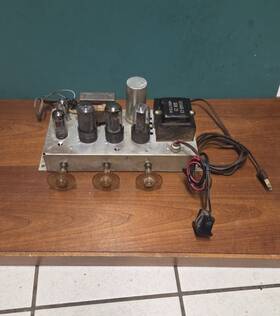 Rvg-274753 Rca Tube Amp Victor Model Rs-164a 6v6 5y3 Mono Push Pull Vol Treb Bass Controls