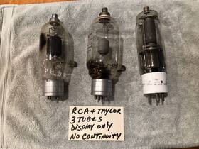 Tw150 Rca 3 Big Transmitting Tubes Taylor T125 803 Lamp Steampunk Led Display