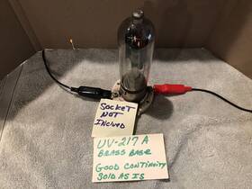 Uv-217a Rca Transmitting Tube Uv-217 A Brass Base 217 Rectifier Lamp Part Nixie Clock
