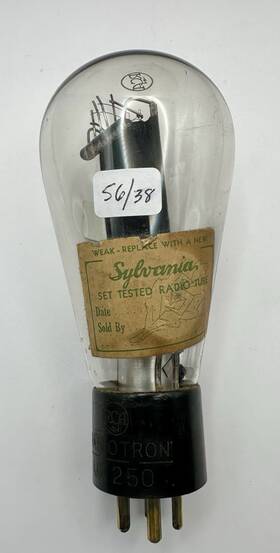 Rca Ux-50 Ux-250 50 - Radiotron Balloon Shape Tube Testted