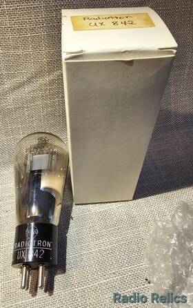 Ux-842 Rca Radiotron Vacuum Tube Early Triode Untested Estate Find
