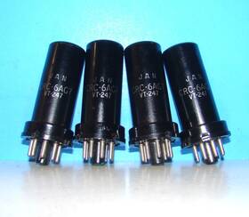 Vt-247 Rca 6ag7y 6ag7 Jan Radio Audio Metal Vacuum 4 Tubes Valves Vintage Tested