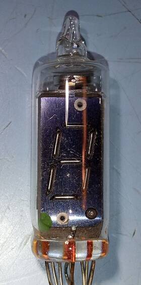 Mg-17g Rodin Seven Segment Elfin Alphanumeric Nixie Type Hv Display Tube Vintage
