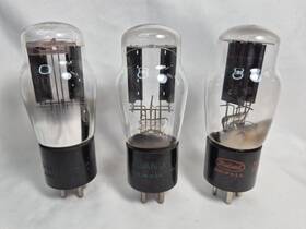 Rouland Sylvania Philco 966-p 3- Vtg Vacuum Rectifier Tubes 80 Rauland F2m Black Not Tested