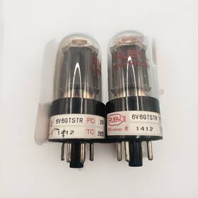 6v6gtr Ruby Tubes Matched Pair. Used Tested Good