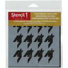 S1-6x6-p27s Stencil1 6 X6 Stencil-houndstooth 712201244144