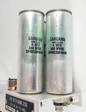 Cp40c2df405k Sangamo Three 3 4.mfd 600 Wvdc Capacitors