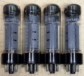 El35-6ca7 Siemens Quad El34 Tubes Perfectly Current Matched On Calibrated Tv7-d/u Tester