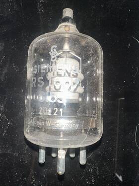 Qy3-125 Siemens Rs1007 Rs685 6155 New Old Stock Electronic Valve Tube 1 Pc
