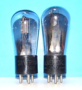 327-227 Silvertone Type No 227 Radio Audio Vacuum 2 Tubes Valves Globe Shape 327 27 427