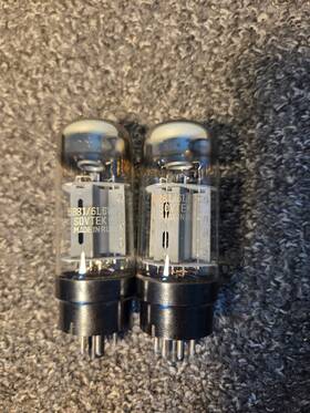 6l6wgt Sovtek Pair Of 5881/6l6wgt Audio Tubes Tv-7 Tested