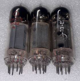 Sovtek 6p43p-e 3 Pcs El86 El84 New / Gold Grid Batch Tested Strong