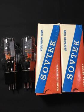 U.8136 Sovtek 8135 Matched Pair 6a3 Amplifier Vacuum Tubes Hickok Tested