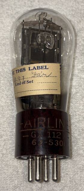 Gx-112a Super Airline Rare Airlines Brown Engraved Base Globe Vacuum Tube Amplitrex 87%
