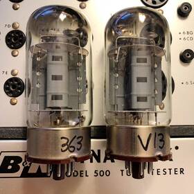 6550c-6550 Svetlana Matched Pair Winged C 6550c 6550 Valves Tubes Excellent - Free Ship