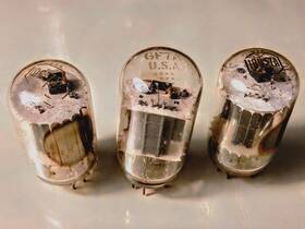 10gf7a Sylvania Three 3 Dissimilar Twin Triode Compactron Tv Audio Vacuum Tubes Tested