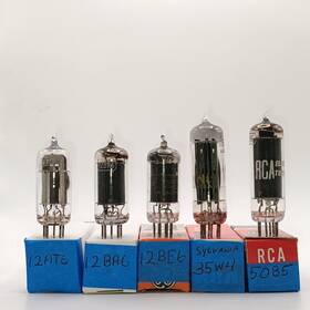 12be6 Sylvania 12at6 12ba6 All American Five Aa5 Vintage Am Broadcast Radio Tube Set Philco Rca Zenith Ge