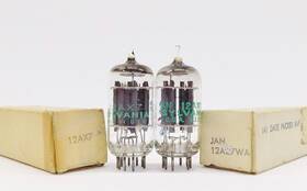Ecc83 Sylvania 12ax7/wa/ecc83 Nice Pair Of Tested 1960s Military Issue Vacuum Tubes