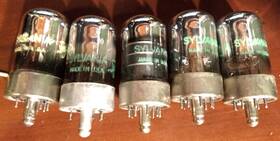 Sylvania 2 7a6 5 7c7 7a4 7y4 Audio Preamplifier Tubes Tested Good Date Code 739