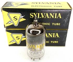 5es8 Sylvania Wwii Era Electronic Tube With Box Set Of 2 Model Nos Nib 1940s