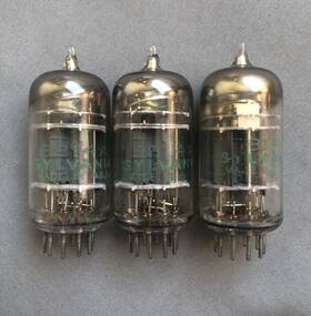 5814a Sylvania 6412 Lot Of 3 Tubes Triple Mica Matching Date Codes 1964