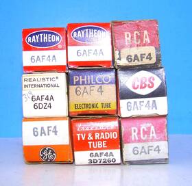 6af4-6af4a Sylvania 6af4 6af4a Nos Lot 9 Radio Audio Amplifier Electron Vacuum Tubes Valves 6dz4