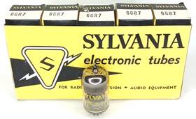 6gr7 Sylvania Wwii Era Electronic Tube With Box Set Of 5 Model Nos Nib 1940s