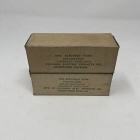 7f8w Sylvania Pair 1950s Jan-chs Nos Vacuum Tube Untested