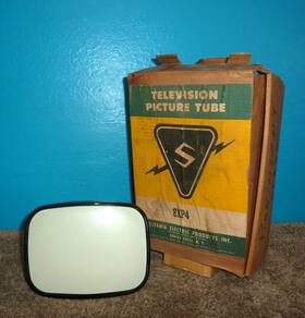 8xp4 Sylvania Television Picture Tube Crt With Original Box Guaranteed Free Ship