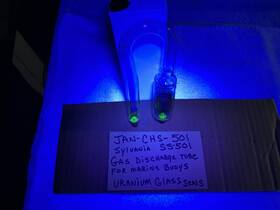 Jan-chs-ss-501 Sylvania As-501 Uranium Glass Flash Tube Marine Buoy Gas Discharge Rare