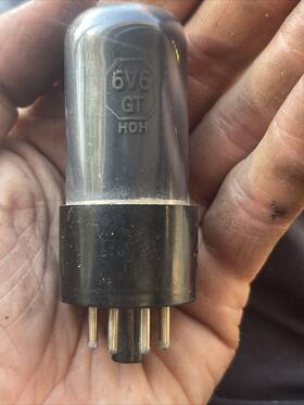 B.10115-c Sylvania Zenith Label 6v6gt Power Amplifier Vacuum Tube Tested