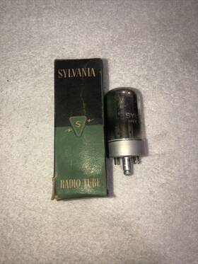 Cv879 Sylvania True Nib Nos Usa 7b4 Black Vacuum Tube New Old Stock