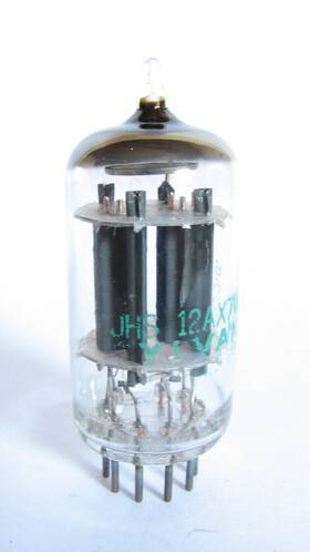 Jhs-12ax7wa Sylvania Electric 1966 Ecc83 Tube - Long Ridge Plates Tests 49/49 Min 32