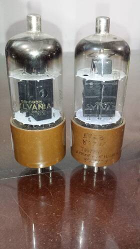 Gb-5933 Sylvania X1 Matched Pair 807 5933 Tube Tv-7 Tested