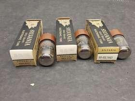 Gb-6sl7wgt Sylvania Electronic Vacuum Tubes 3 Nos