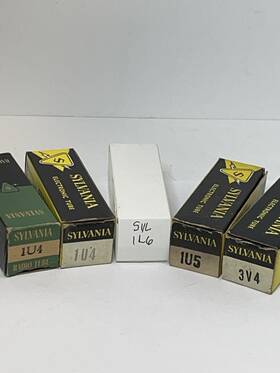 H-500 Sylvania Zenith Transoceanic H500 Radio Full Set Of Syl Tubes 1l6 1u5 3v4 1u4x2 Tested