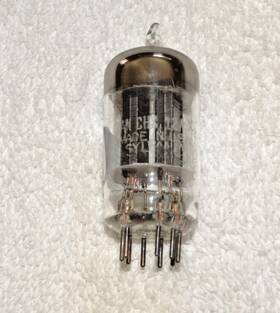 Jan-chs-12ax7 Sylvania 1 X Jan-chs- 12ax7 Tube Black Plates-d Very Strong Testing #5