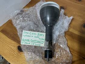 Jan-chs-5ap1 Sylvania Crt Tube Tv Picture Navy Cup Getter Good Continuity