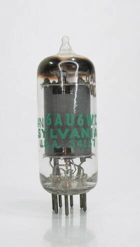 Sylvania Jan6au6wc Vintage Electronic Vacuum Tube Model Used Made In Usa