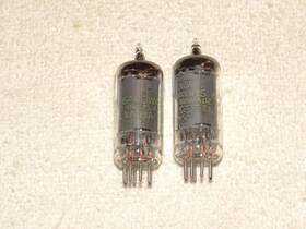 Jhs-6au6wa Sylvania 2 X Tubes Very Strong Matched Pair Mil Specs #5