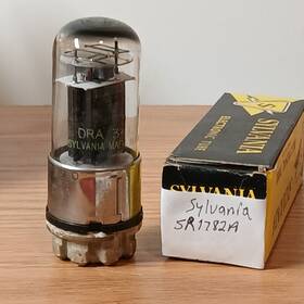 Sylvania Sr1782a Vintage Development Vacuum Tube Black Plate Untested