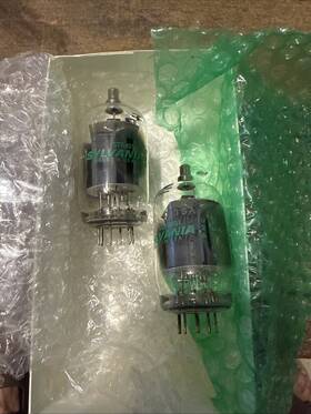 Str401 Sylvania Pair / 6jb6 Vacuum Tubes Matched Lot Usa Tested Strong